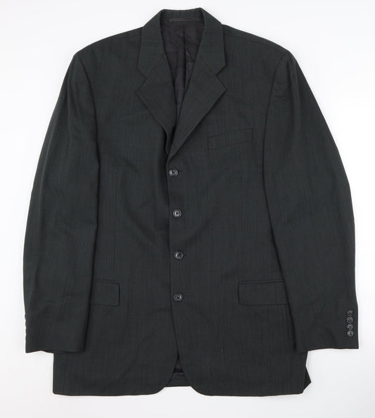 Mens UK Size 42 Daniel Hechter Regular Black Suit Jacket