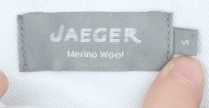 Jaeger Men's Multicoloured Wool Collared Pullover Jumper S