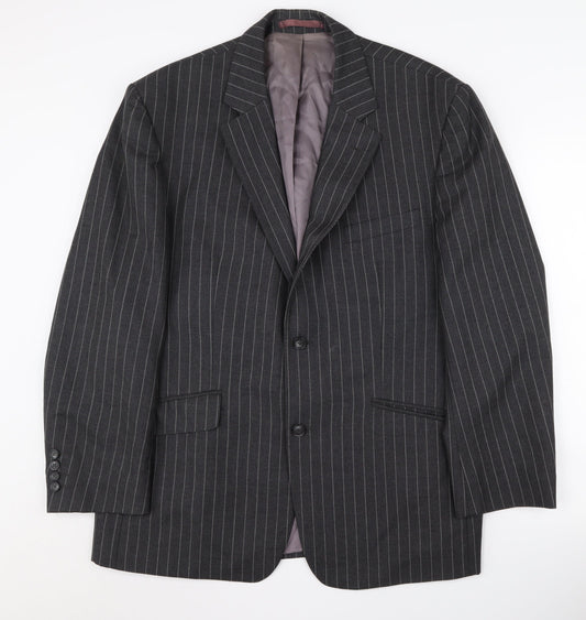Mens UK Size 44 Jaeger Regular Grey Suit Jacket