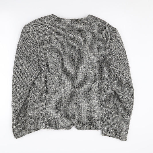 Viyella Women's Grey Wool Blazer Size 12