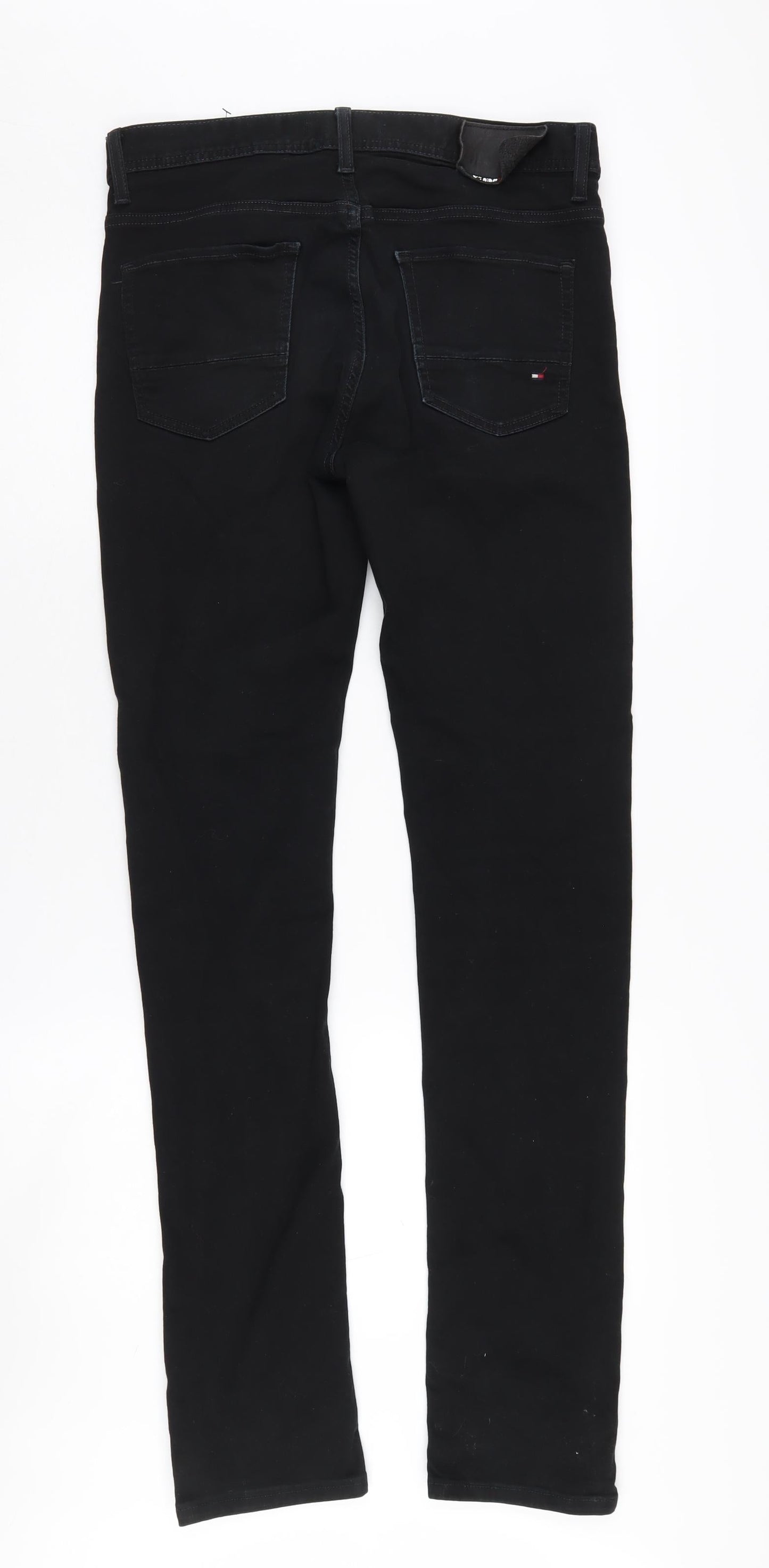 Mens UK Size 30 Tommy Hilfiger Slim Fit Slim Black Jeans