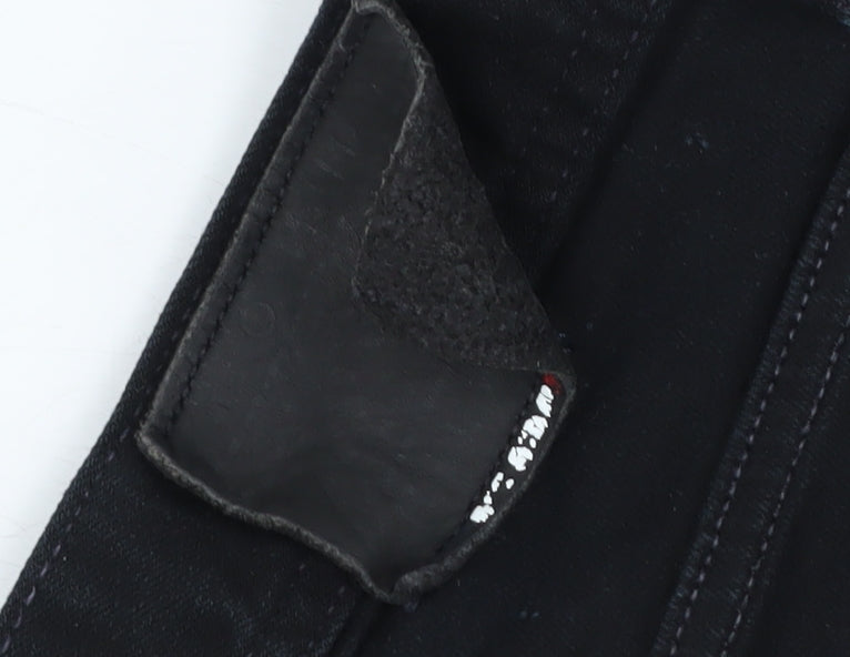 Mens UK Size 30 Tommy Hilfiger Slim Fit Slim Black Jeans