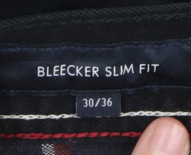 Mens UK Size 30 Tommy Hilfiger Slim Fit Slim Black Jeans