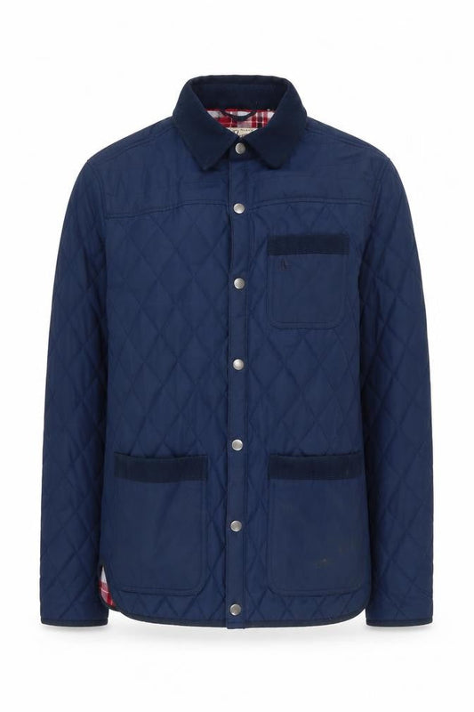Mens UK Size S Original Penguin Blue Quilted Coat
