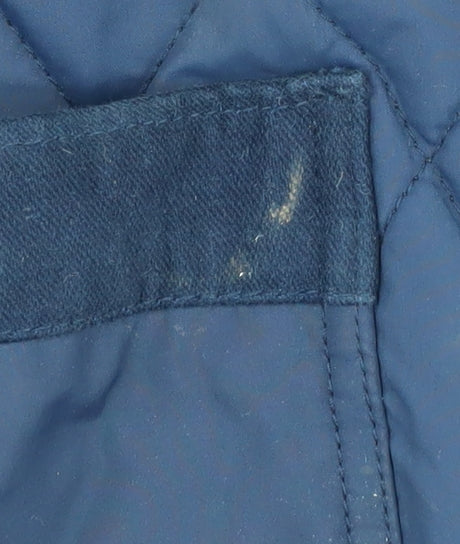 Mens UK Size S Original Penguin Blue Quilted Coat