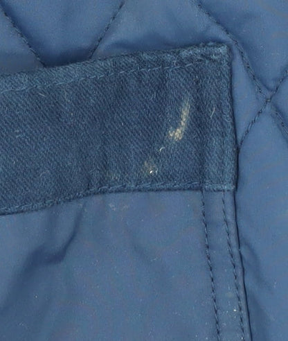 Mens UK Size S Original Penguin Blue Quilted Coat