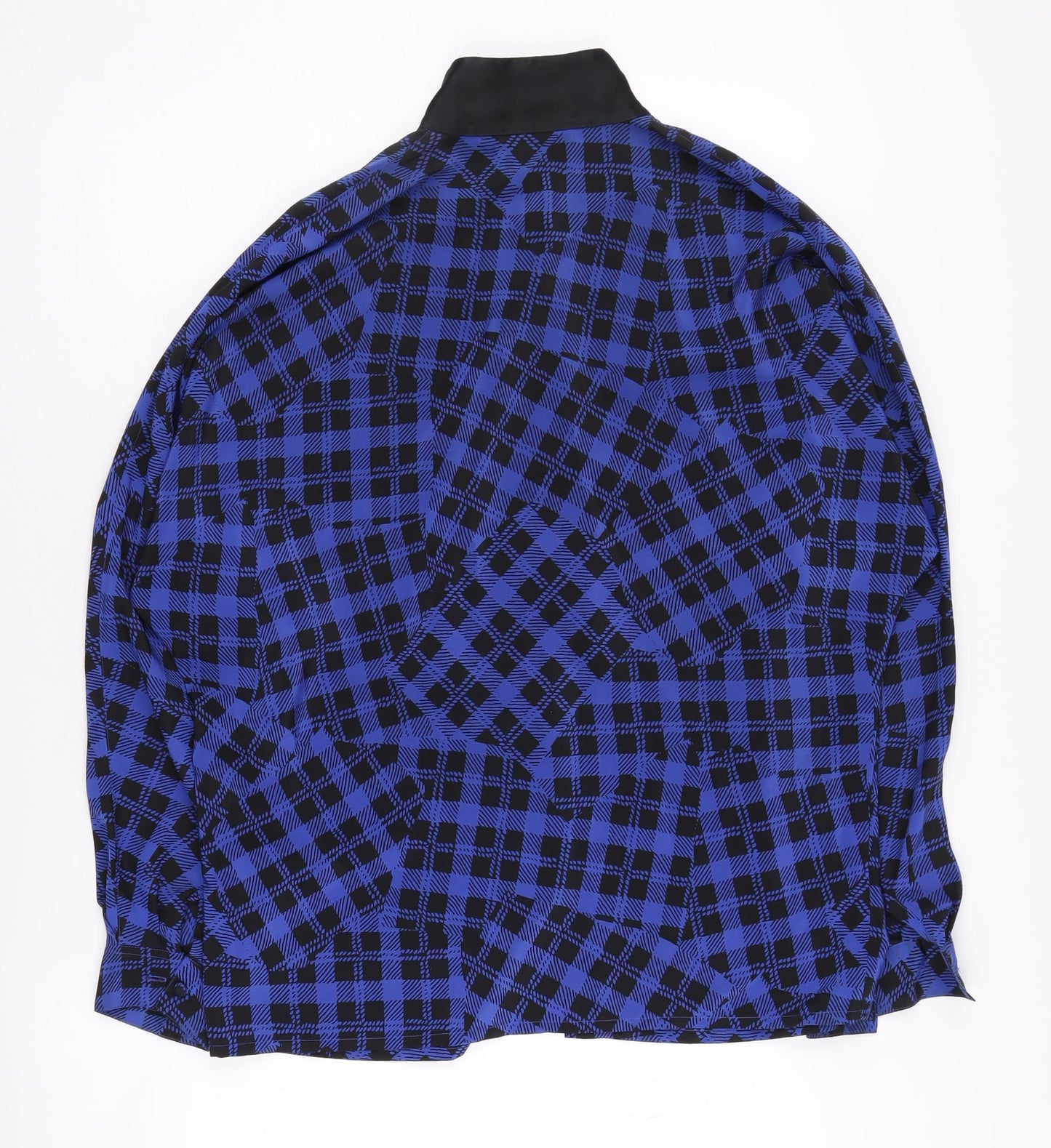 Jacques Vert Women's Blue Check Blouse Size 12
