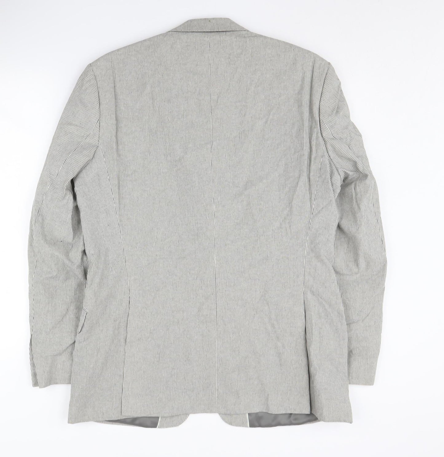 Mens UK Size 40 Jeff Banks Regular Grey Suit Jacket