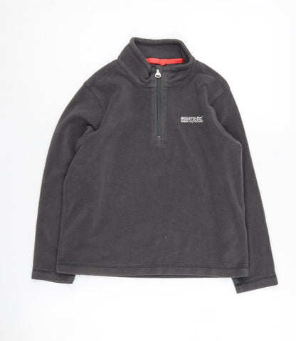 Regatta Boys Grey 1/2 Zip Fleece Sweatshirt 9-10 Years