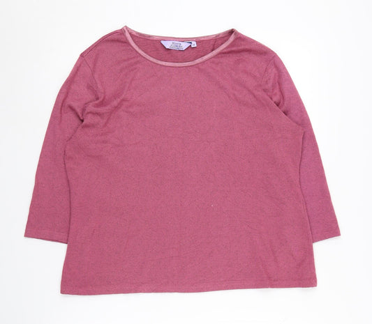 Womens UK Size 14 Honor Millburn Pink Pullover Jumper