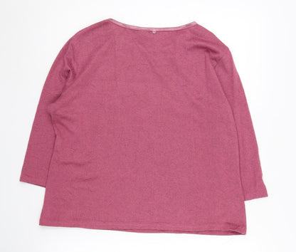 Womens UK Size 14 Honor Millburn Pink Pullover Jumper