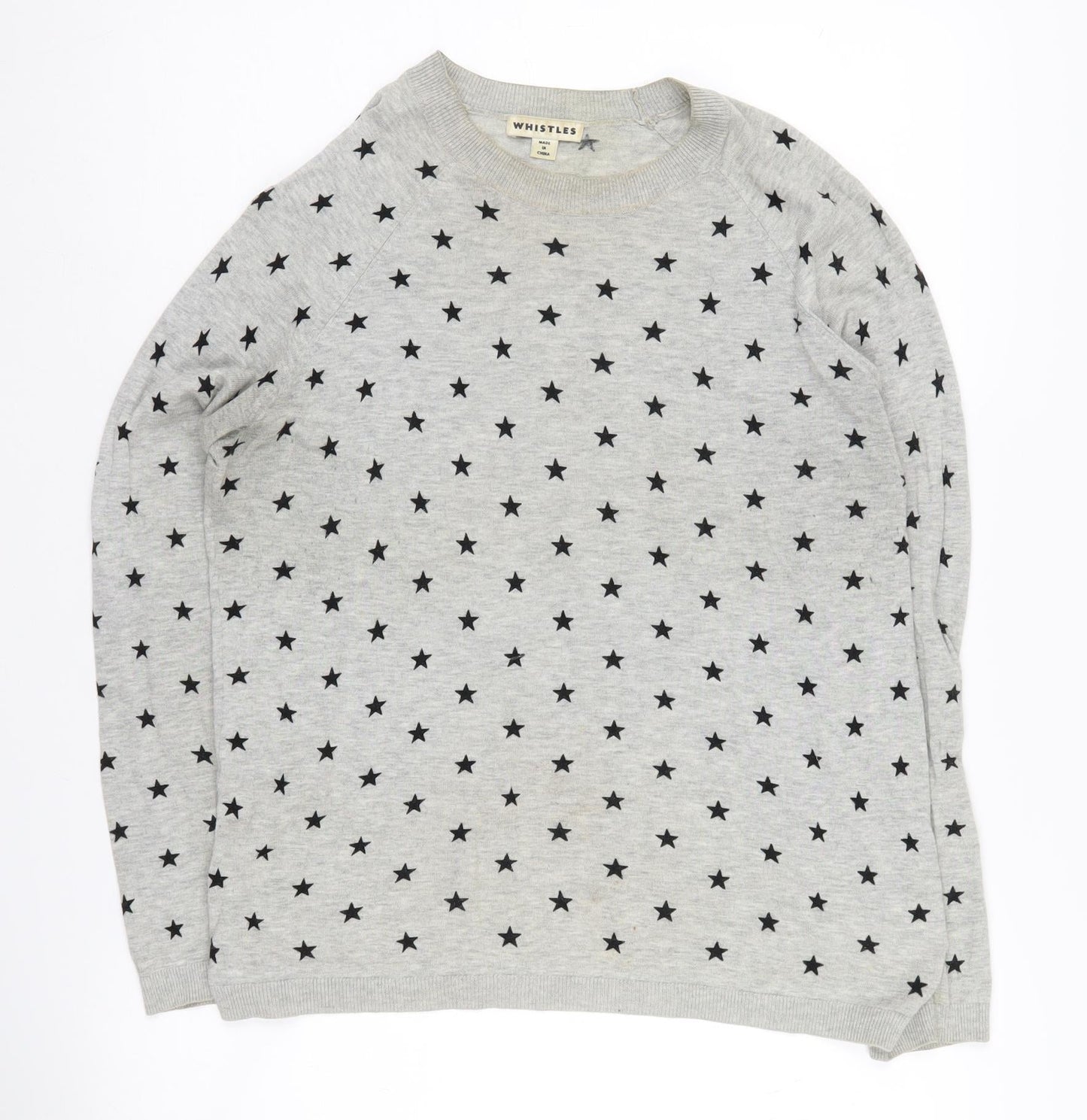 Womens UK Size 10 Whistles Grey Pullover Jumper