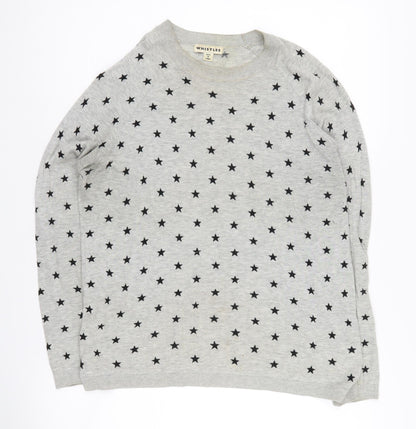 Womens UK Size 10 Whistles Grey Pullover Jumper
