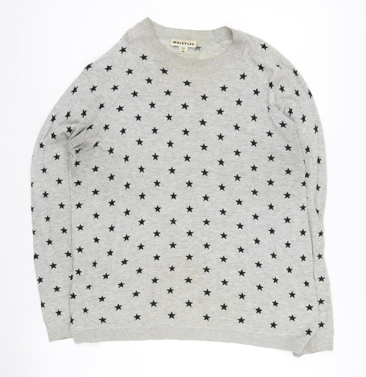 Womens UK Size 10 Whistles Grey Pullover Jumper
