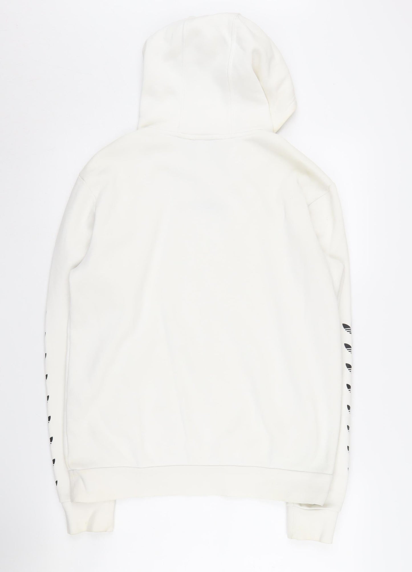 Adidas Boys' Ivory Logo Pullover Hoodie, Size 16, Casual Style