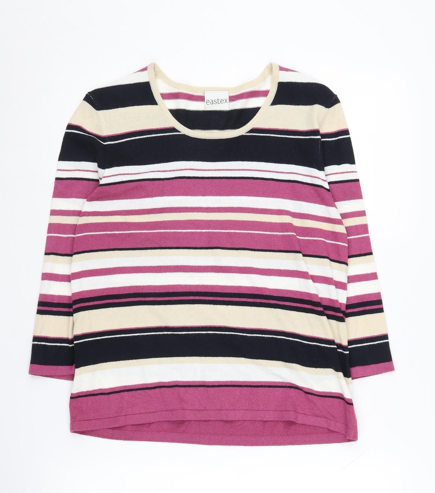 Eastex Women's Multicoloured Stripe Jumper, Size 12