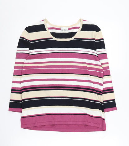 Eastex Women's Multicoloured Stripe Jumper, Size 12