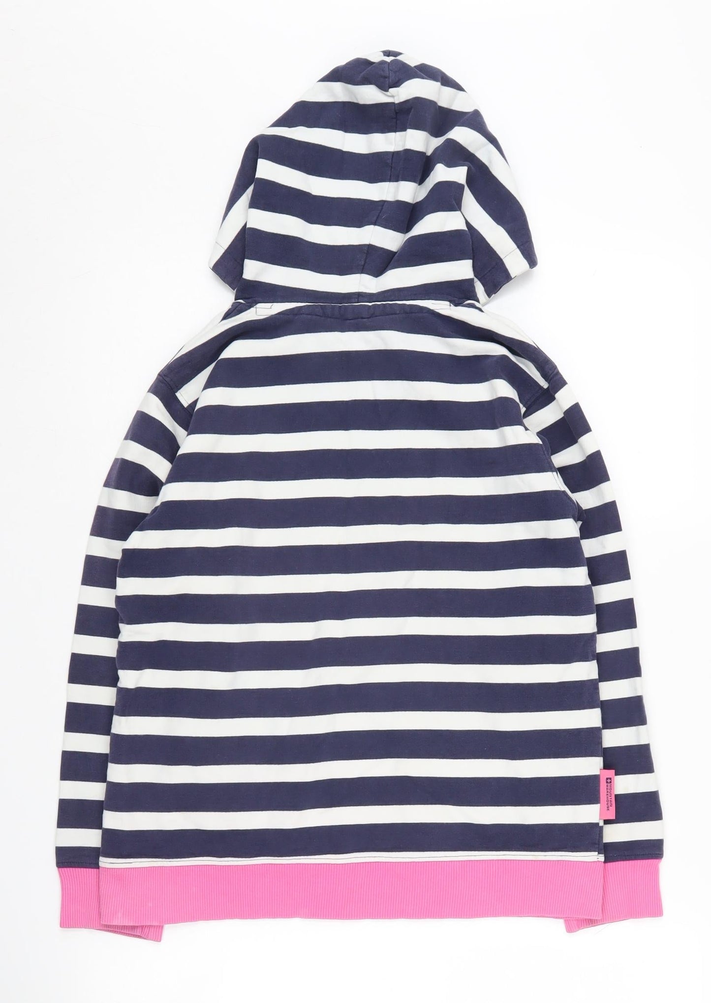 Mountain Warehouse Girls Striped Hoodie Blue 11-12 Years