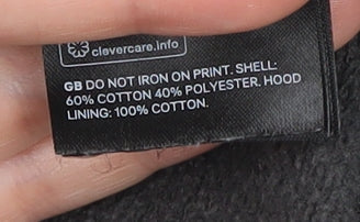 H&M Unisex S Black Coca-Cola Pullover Logo Hoodie