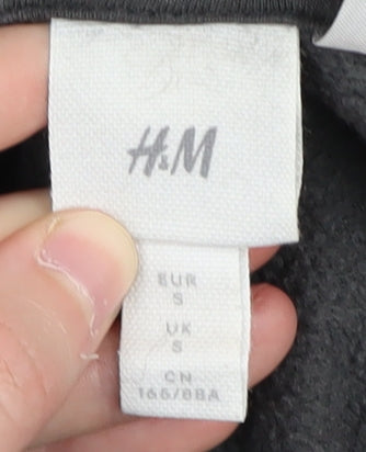 H&M Unisex S Black Coca-Cola Pullover Logo Hoodie