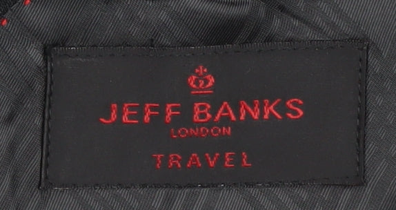 Mens UK Size 40 Jeff Banks Regular Black Suit Jacket