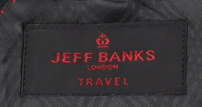 Mens UK Size 40 Jeff Banks Regular Black Suit Jacket