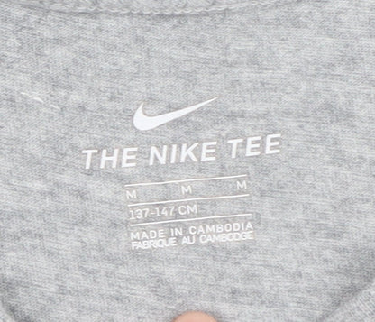 Nike Boys Grey Graphic Sports T-Shirt Size 11-12 Years