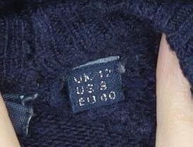 Womens UK Size 12 Superdry Blue Pullover Jumper