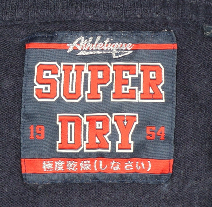 Womens UK Size 12 Superdry Blue Pullover Jumper