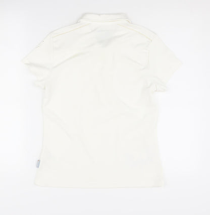 Icepeak Women's White Polo Top, Size 10, Polyester
