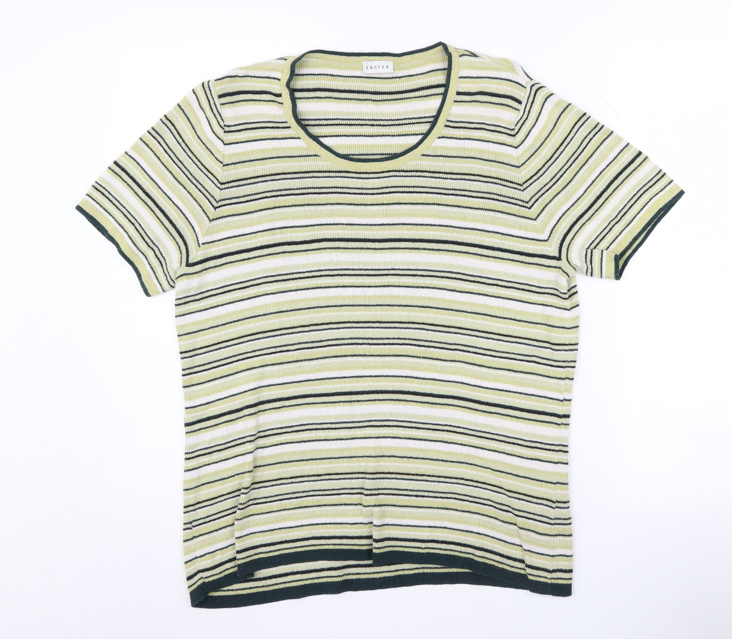 Eastex Women's Striped Multicoloured Pullover Jumper Size 16