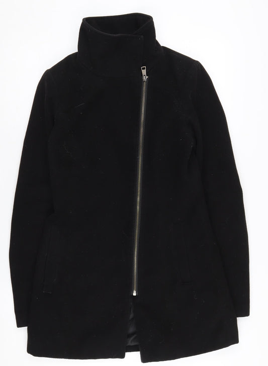 Jacqueline de Yong Women's Black Mid-Length Coat XS