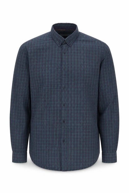 Angelo Litrico Men's Blue Check Shirt XL