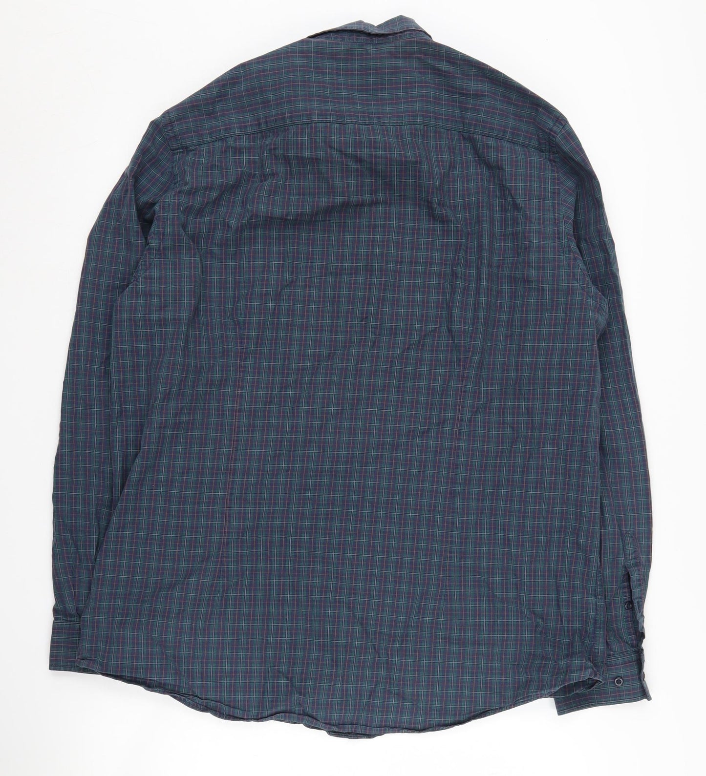 Angelo Litrico Men's Blue Check Shirt XL