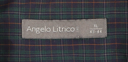 Angelo Litrico Men's Blue Check Shirt XL