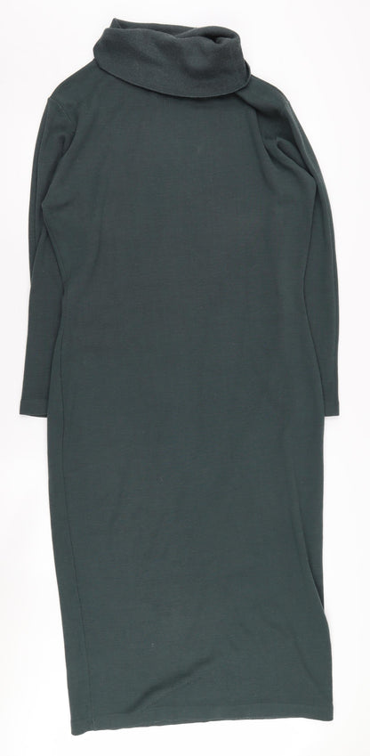 Linea Green Cowl Neck Sheath Dress Size 6 Women