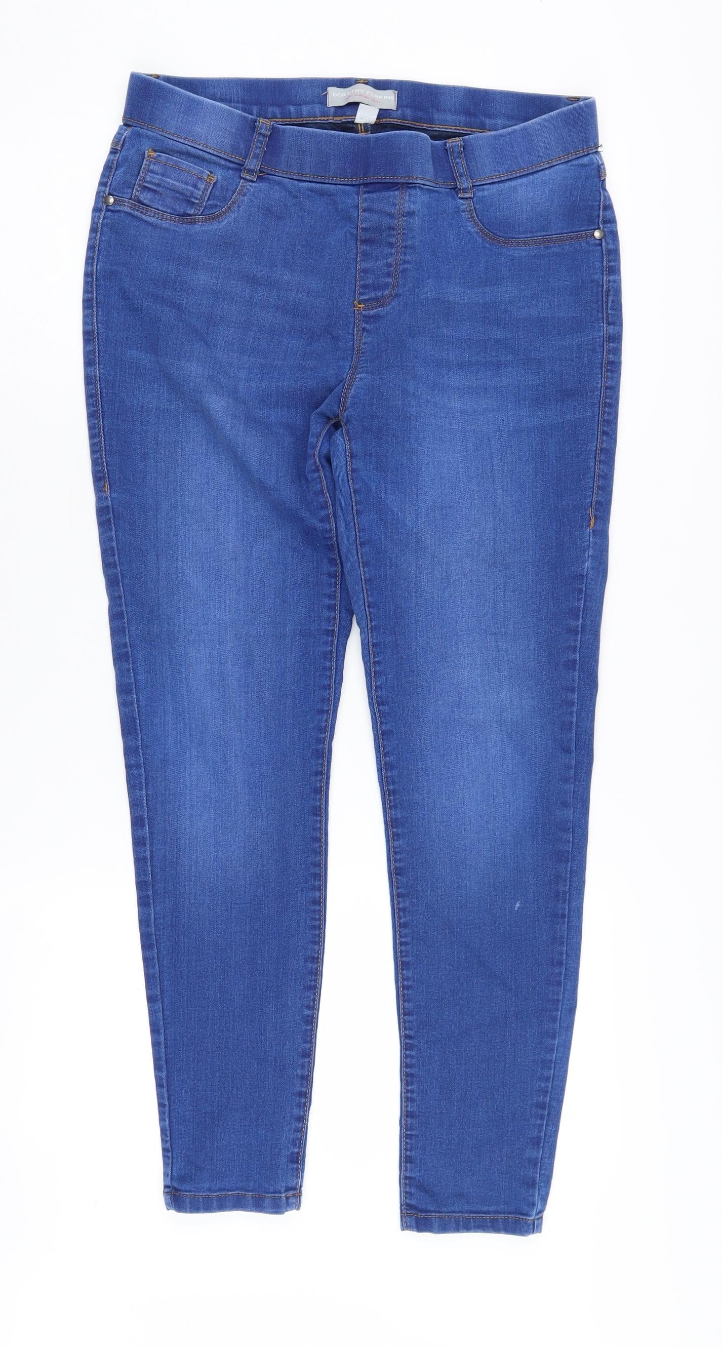 Dorothy Perkins Blue Skinny Jeans - Women's Size 10