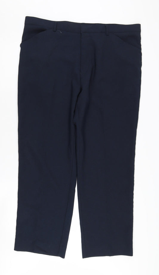 Greenwoods Men's Blue Trousers Size S
