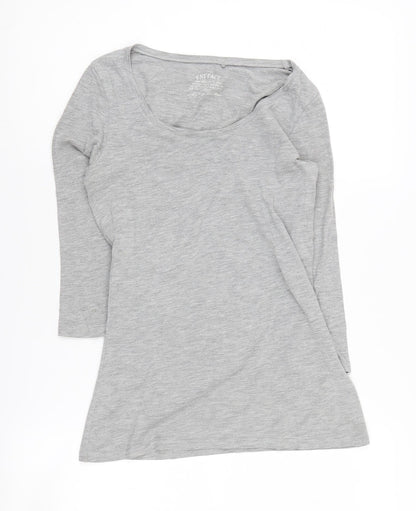 FatFace Women's Grey Long Sleeve Basic T-Shirt - Size S