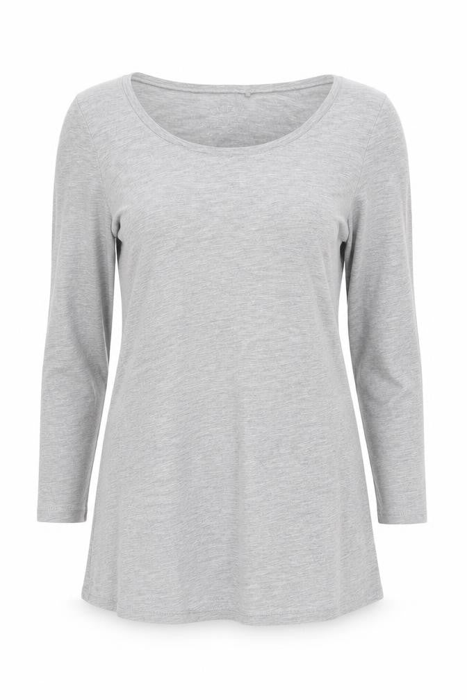 Womens UK Size S FatFace Grey Basic T-Shirt