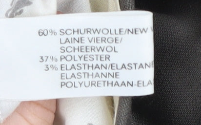 Bruno Saint Hilaire Men's Brown Pleated Trousers, M