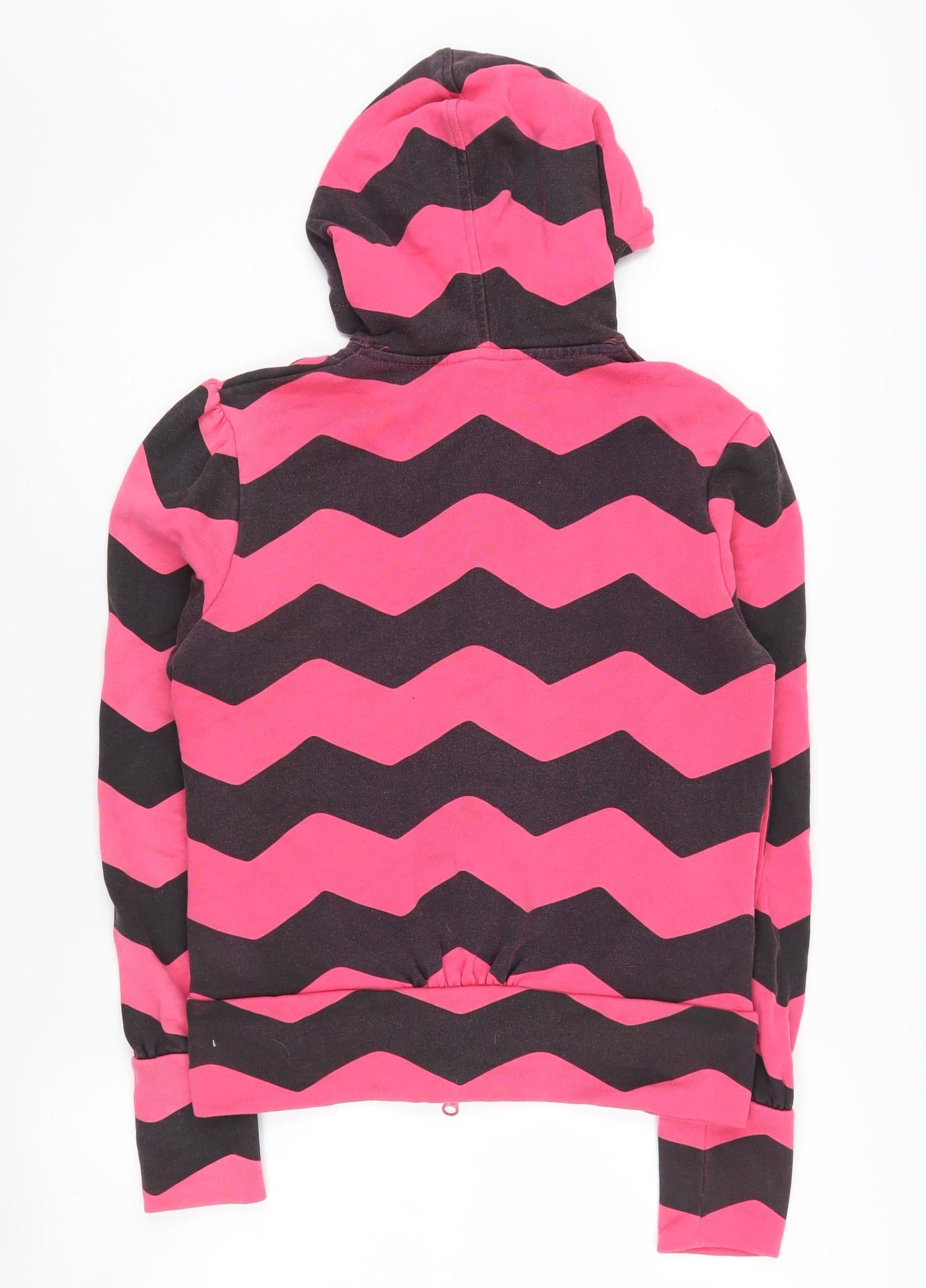 Nike Women's Pink Chevron Hoodie, Size M, Full Zip