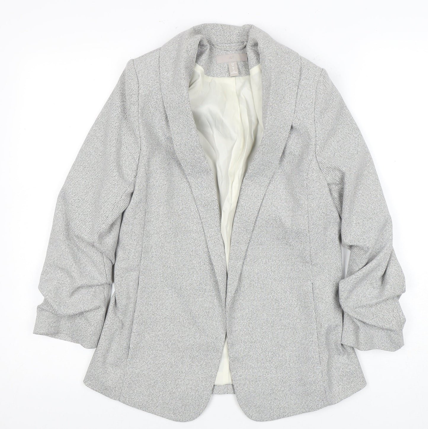 H&M Women's Grey Blazer, Size 10, Stylish Workwear