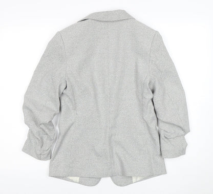 H&M Women's Grey Blazer, Size 10, Stylish Workwear