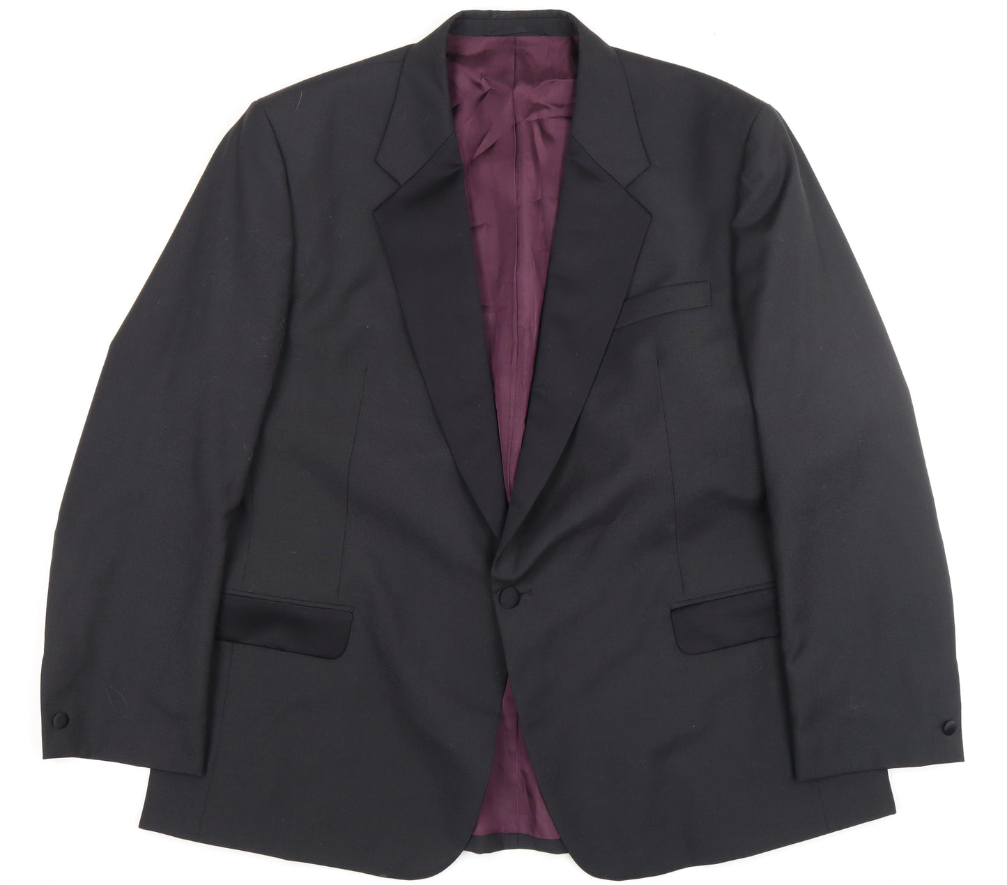 Mens UK Size R 48 Skopes Regular Black Suit Tuxedo