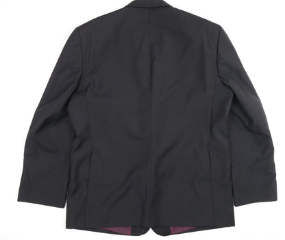 Mens UK Size R 48 Skopes Regular Black Suit Tuxedo