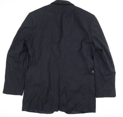 Mens UK Size 40 Marks and Spencer Regular Blue Suit Jacket
