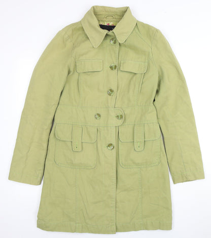 Womens UK Size 12 NEXT Green Overcoat