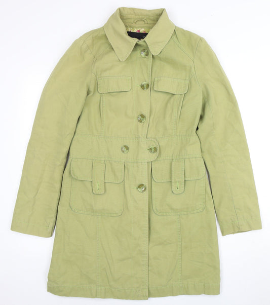 Womens UK Size 12 NEXT Green Overcoat