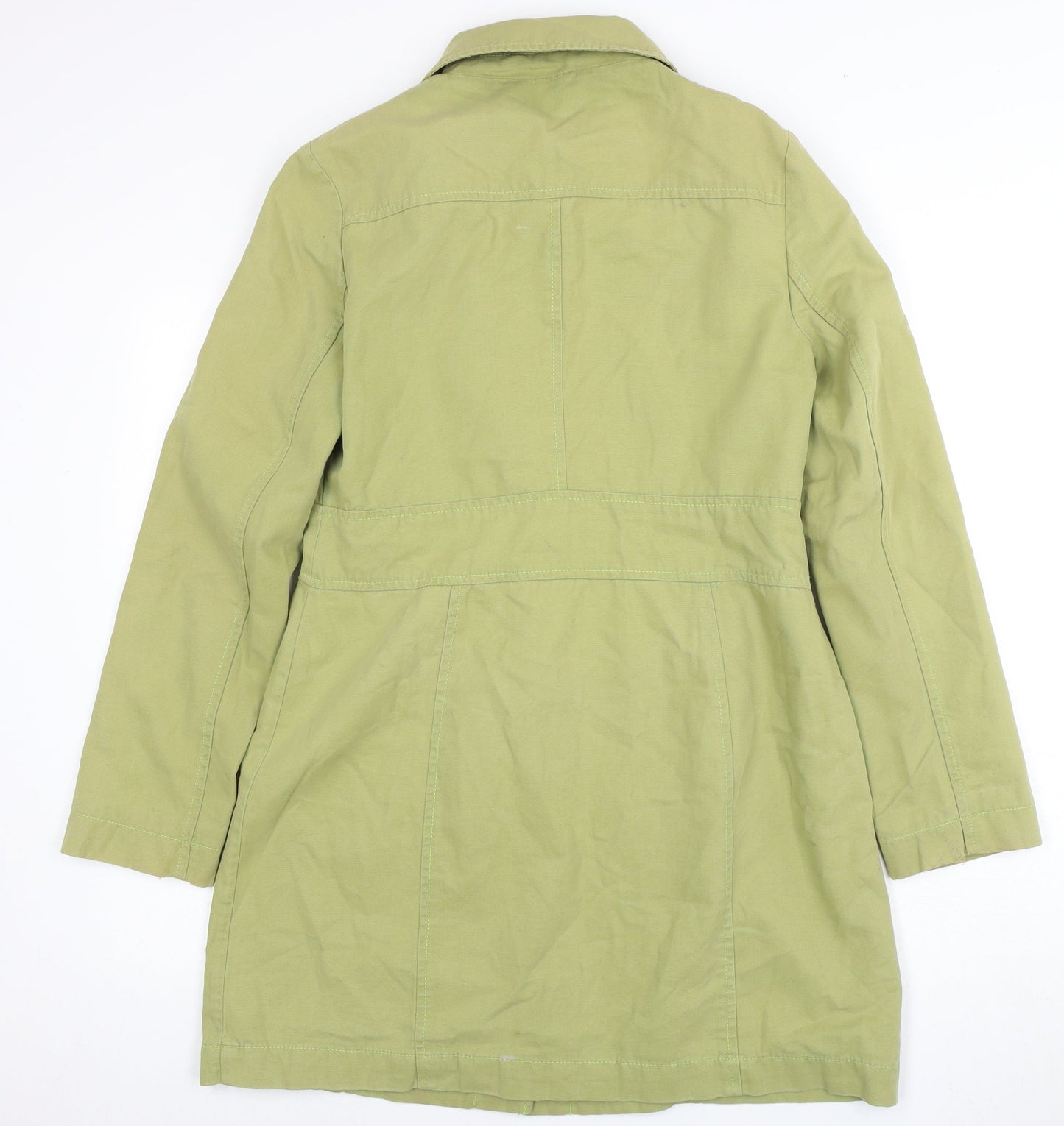 Womens UK Size 12 NEXT Green Overcoat